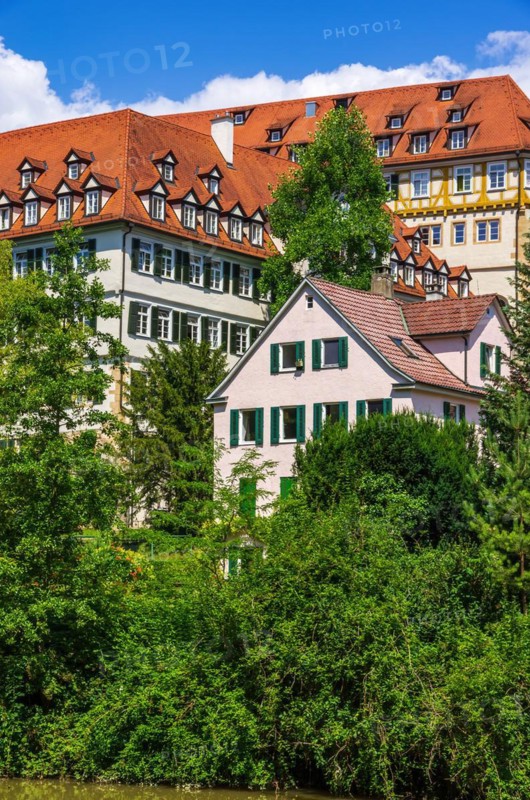 The Protestant Monastery seen from the Neckar Island