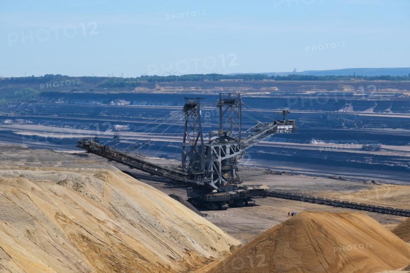 Large excavator in the Garzweiler opencast lignite mine