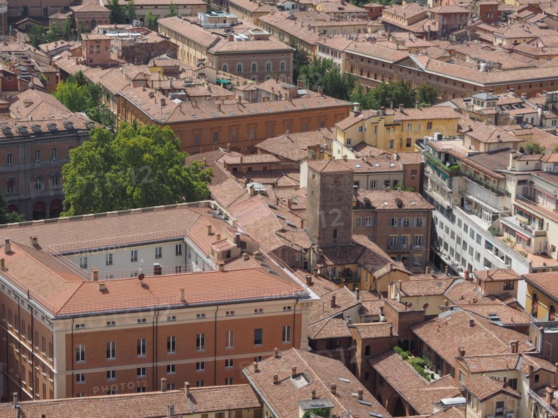 Aerial view of Bologna