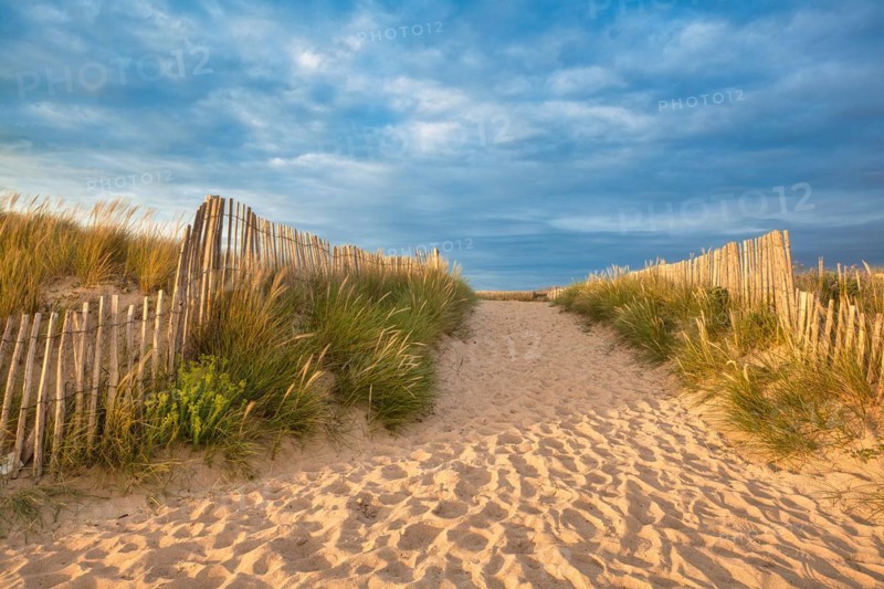 Evening atmosphere on the beach