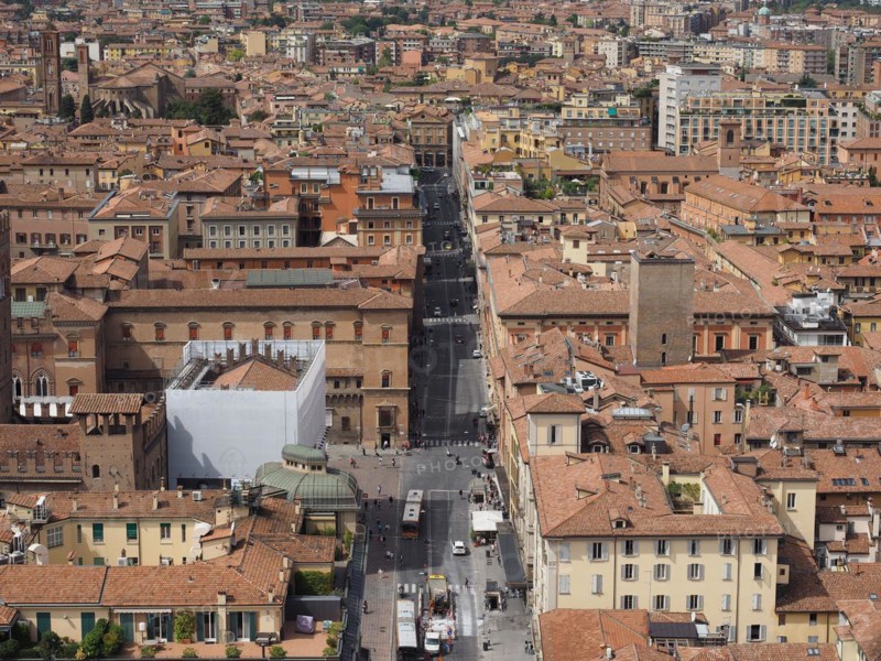 Aerial view of Bologna