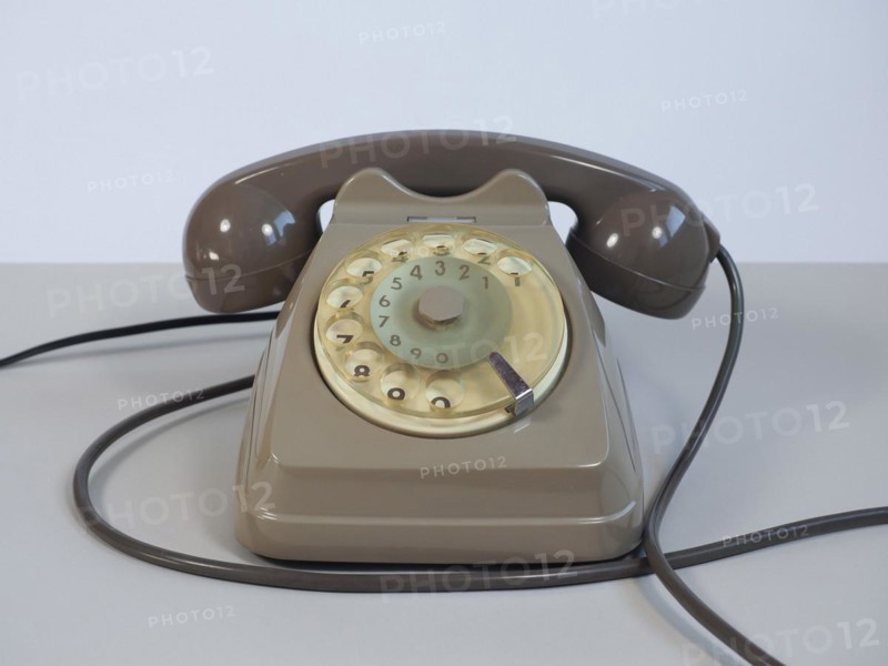 Vintage rotary dial telephone