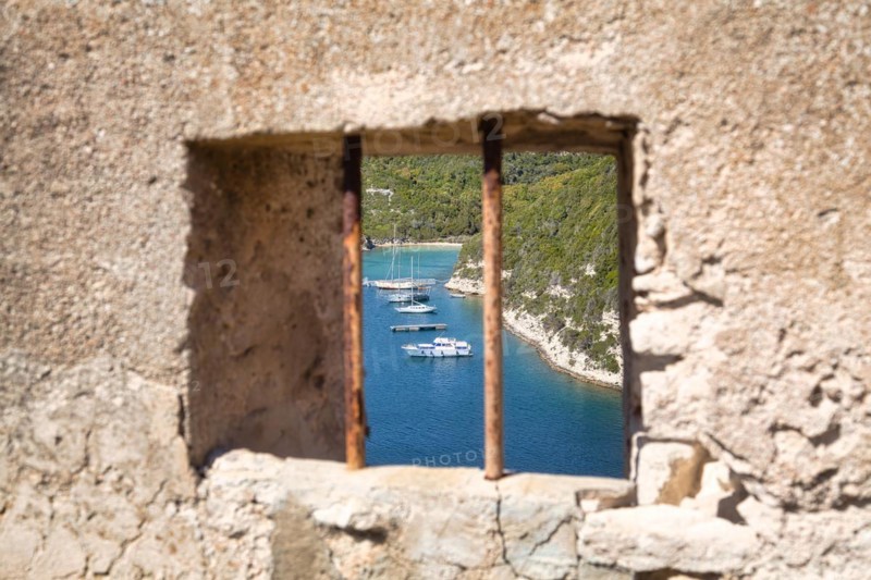 View of boats in the harbour