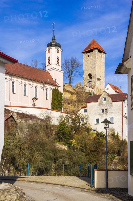 Church and castle ruins