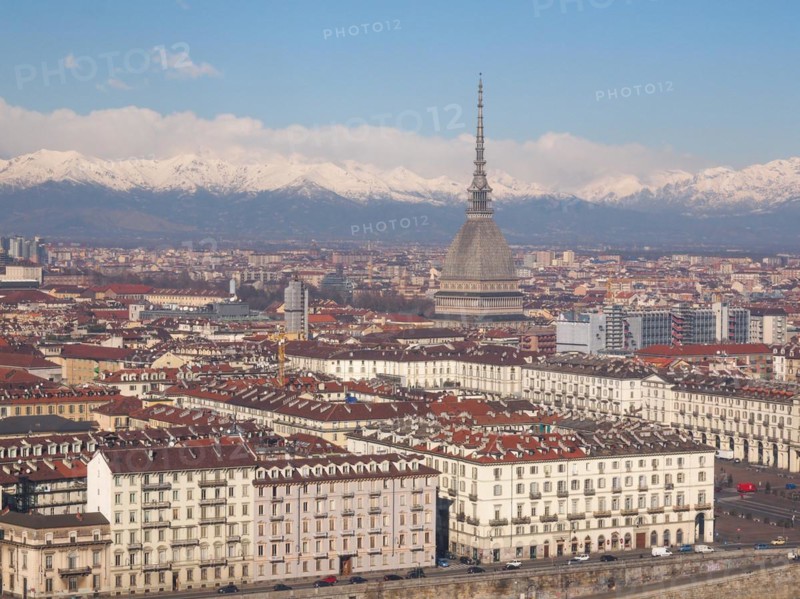 Aerial view of Turin