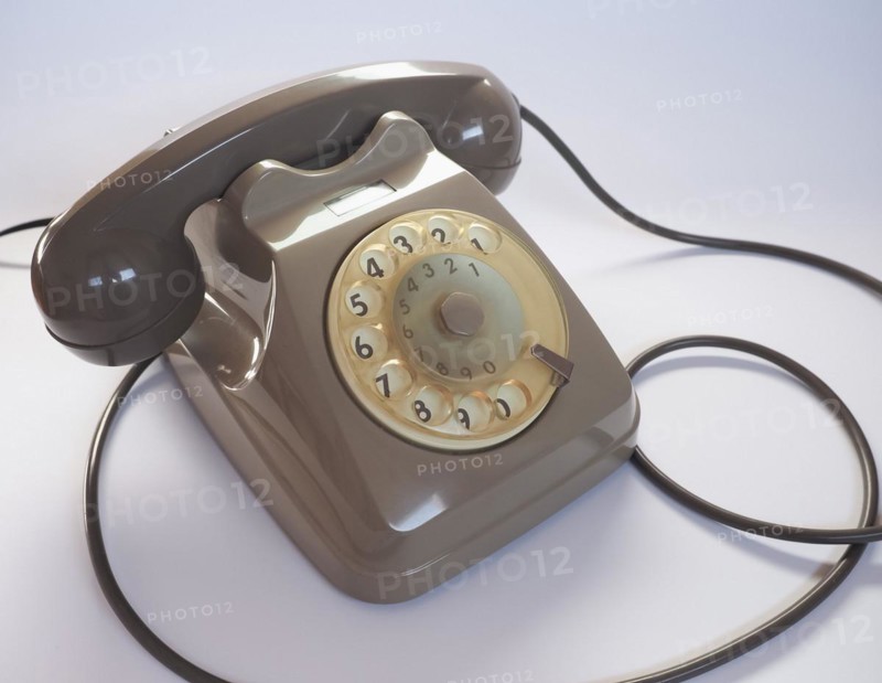 Vintage rotary dial telephone