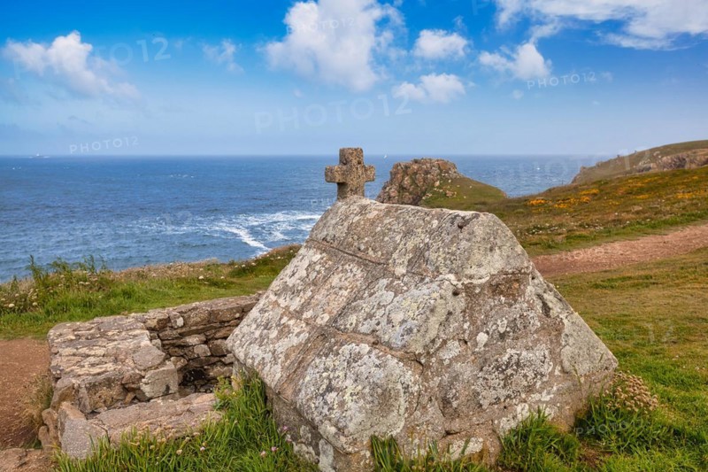 Part of the Saint-They Chapel at Pointe du Van