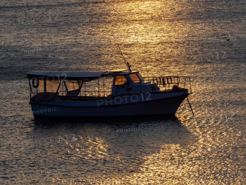 Evening atmosphere at sunset