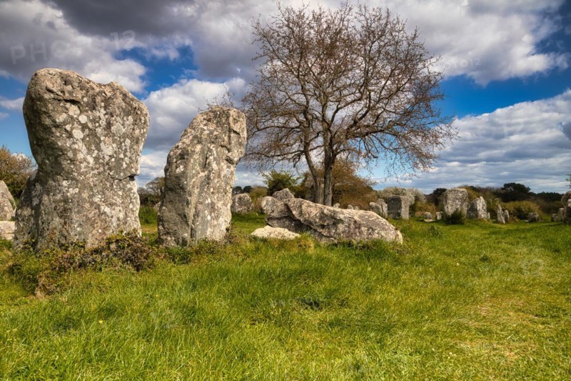 Megalithic stone rows from Kerzerho