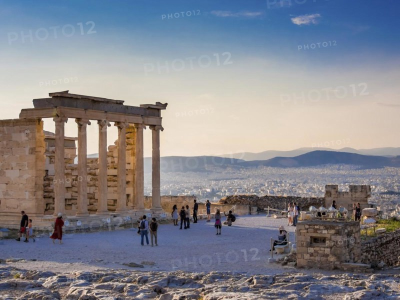 View of Erechtheion on Acropolis
