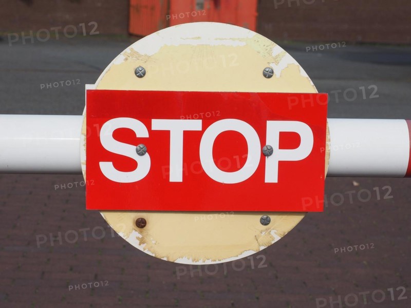 Red stop sign