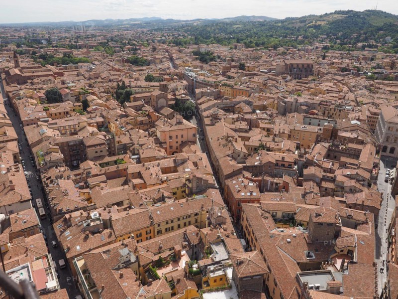 Aerial view of Bologna