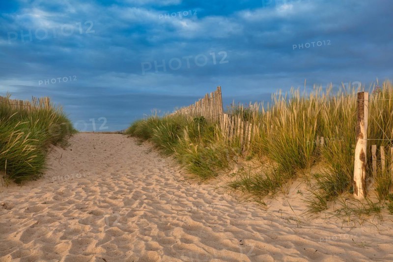 Evening atmosphere on the beach