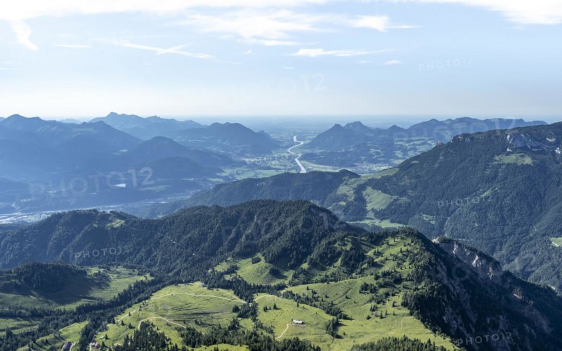 View from the Kaiser Mountains into the Inn Valley
