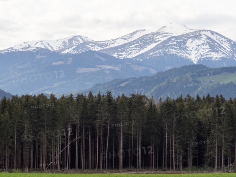 Snow-covered Alpine peaks