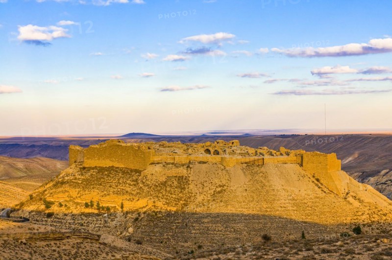 Sunset at Fortress of Shobak