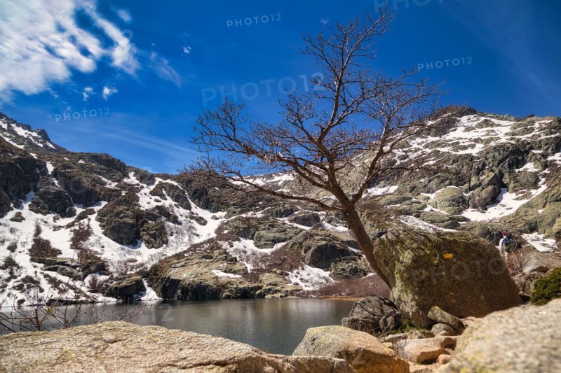 Mountain lake Lac de Melo