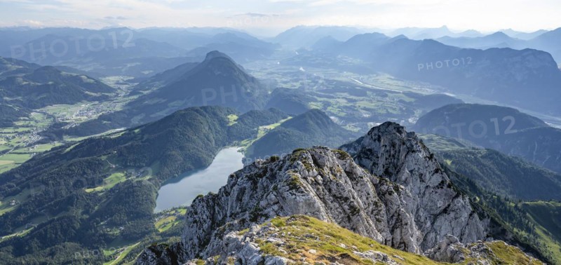 View from the summit of the Scheffauer on Hintersteiner See and Inntal
