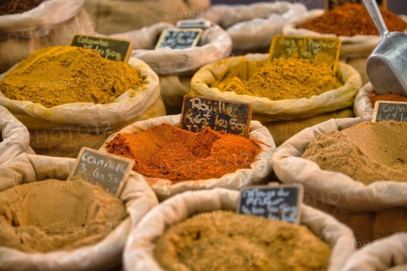 Spices at the market of L'Isle-sur-la-Sorgue
