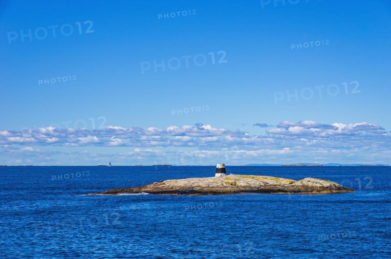 Sea mark on an archipelago off Stroemstad