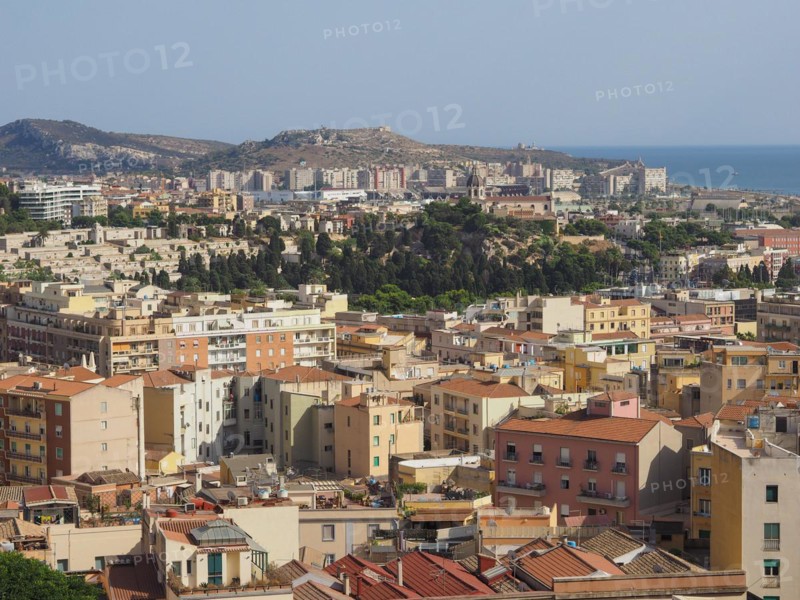 Aerial view of Cagliari