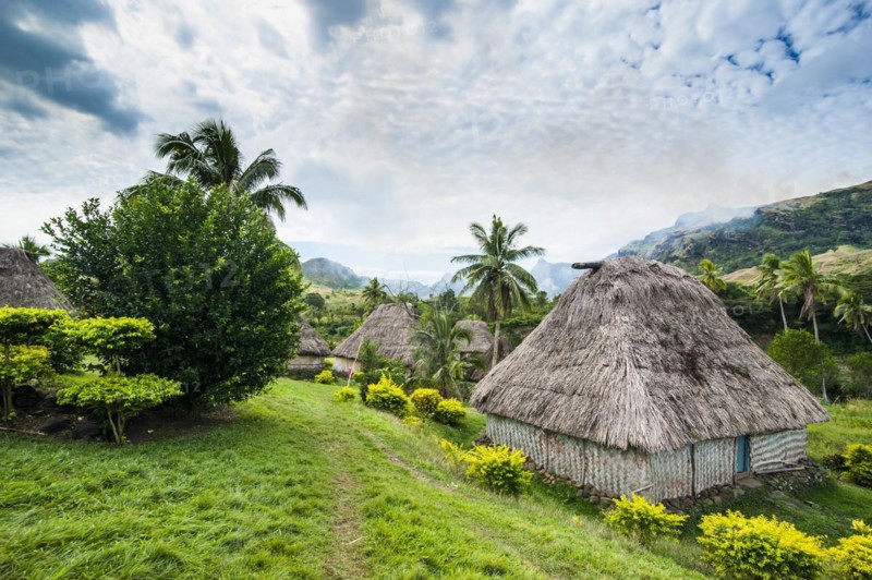 Navala village in the Highlands of Viti Levu