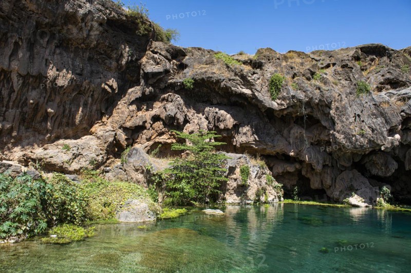 Turquoise water pools