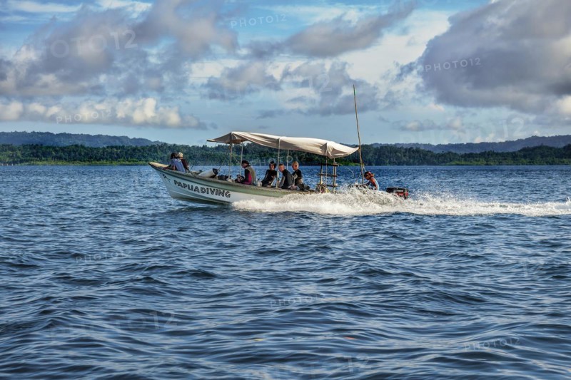 Diving dinghy from Papuadiving Resort