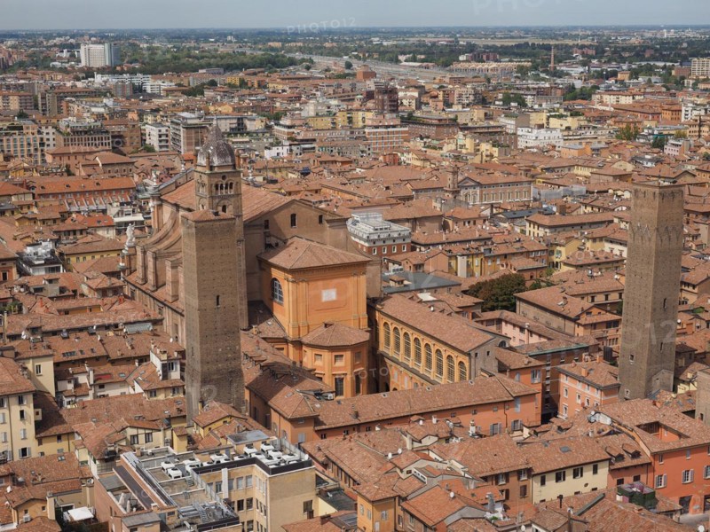 Aerial view of Bologna