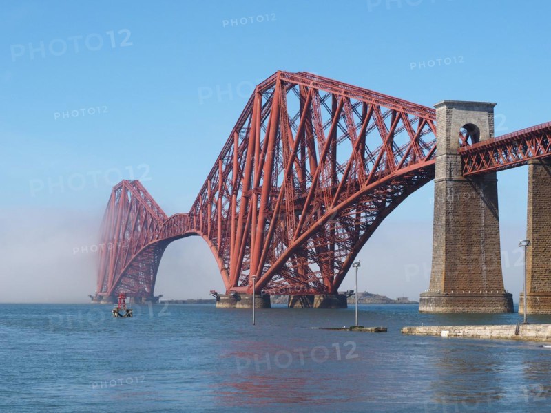 Forth Bridge over Firth of Forth in Edinburgh