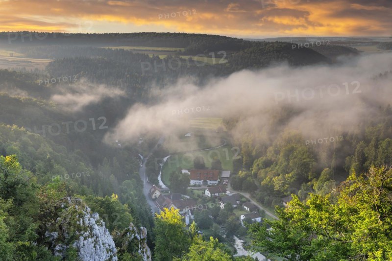 View into Lautertal and towards Gundelfingen