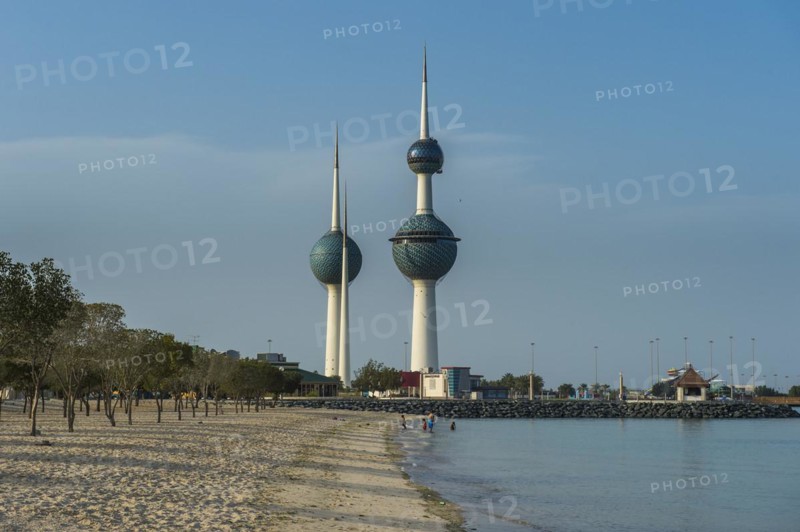 Landmark Kuwait towers in Kuwait City