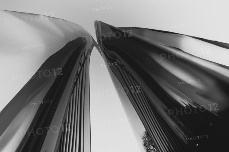 Part of the shiny metallic sculpture