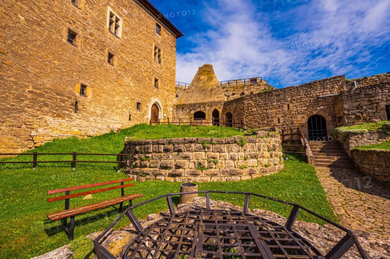 The courtyard of Kapellendorf moated castle