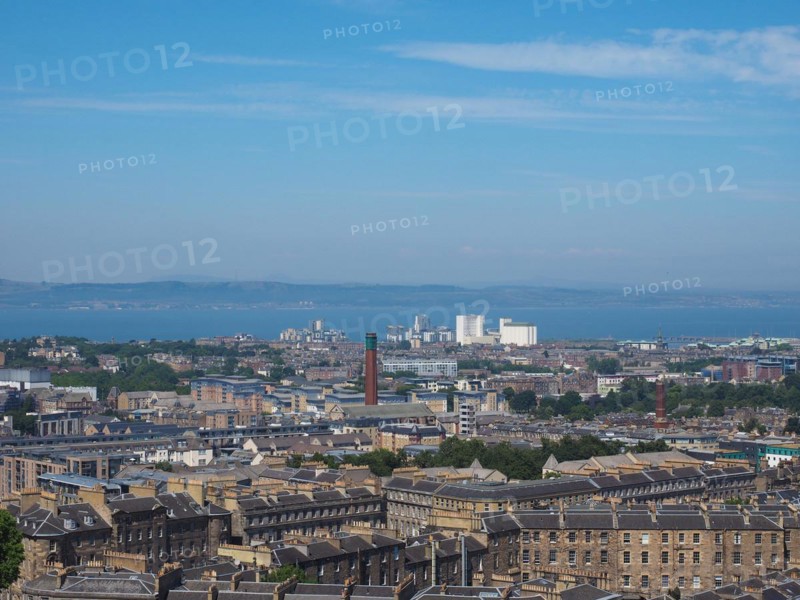 Aerial view of Edinburgh from Calton Hill