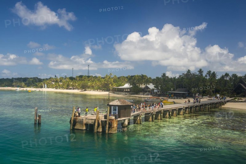 Beautiful beach on Mana island