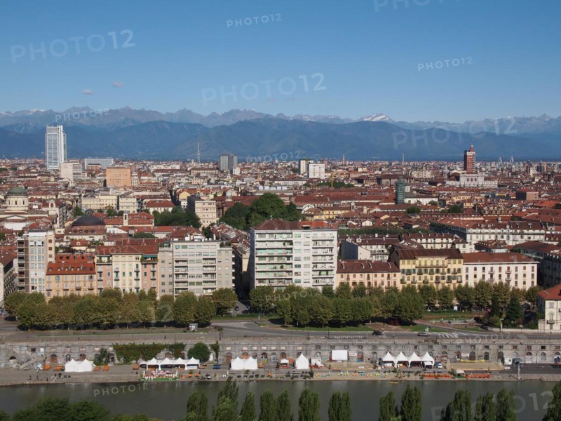 Aerial view of Turin