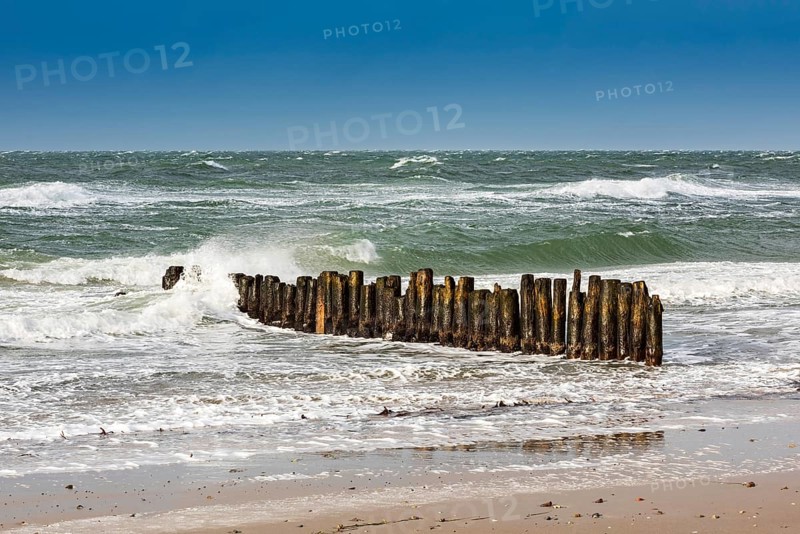 Winter storm on the Baltic Sea