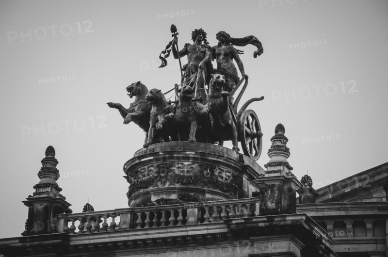 The Panther Quadriga by Johannes Schilling at the Semper Opera House