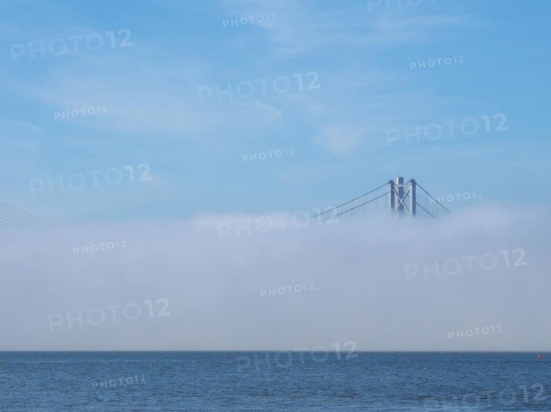 Forth Road Bridge over Firth of Forth in Edinburgh