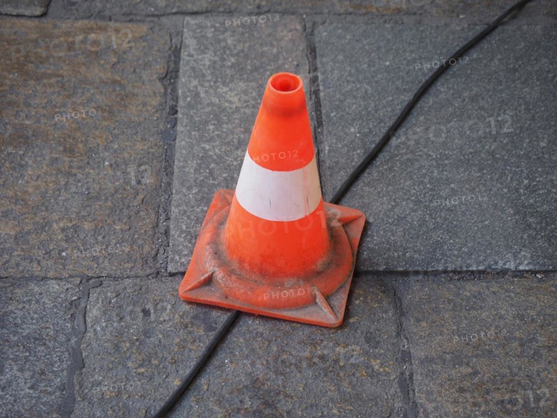 Traffic cone sign