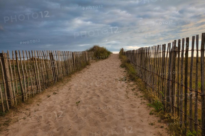 Evening atmosphere on the beach