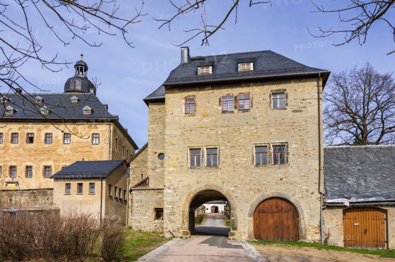 Stairway and gateway to the castle