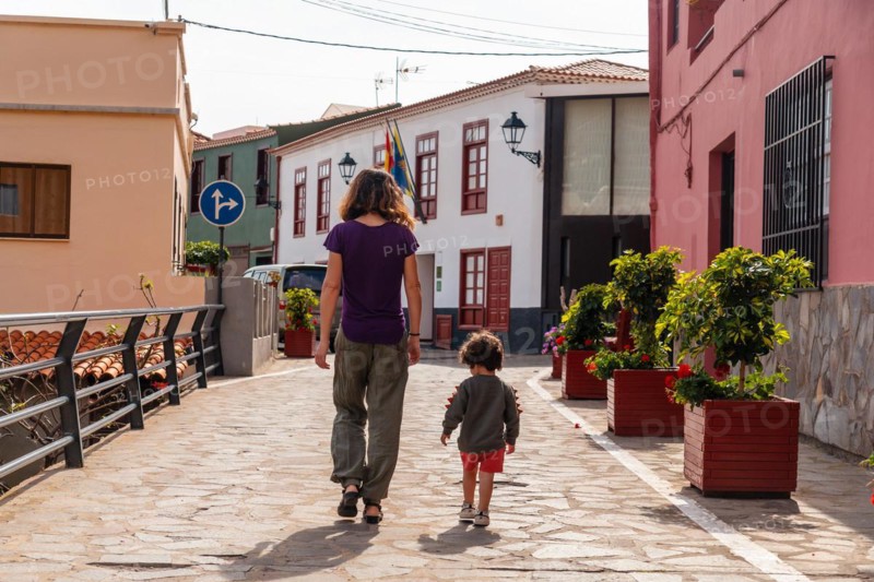 Visiting the town of Agulo in the north of La Gomera
