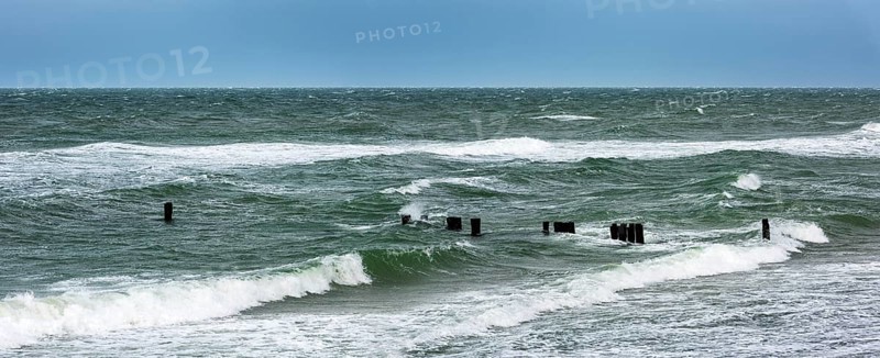 Winter storm on the Baltic Sea
