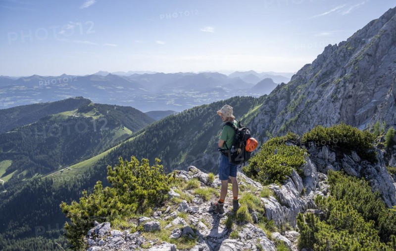 Mountaineer on the Mannlsteig