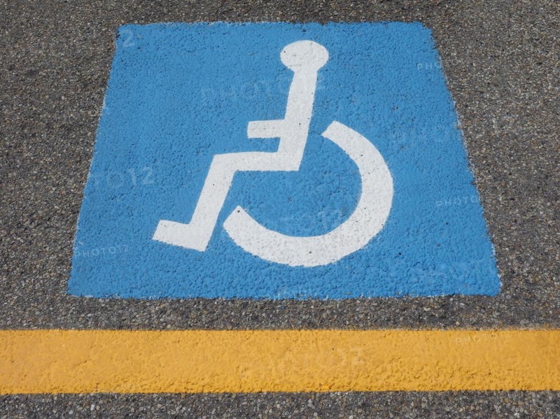 Disabled parking sign