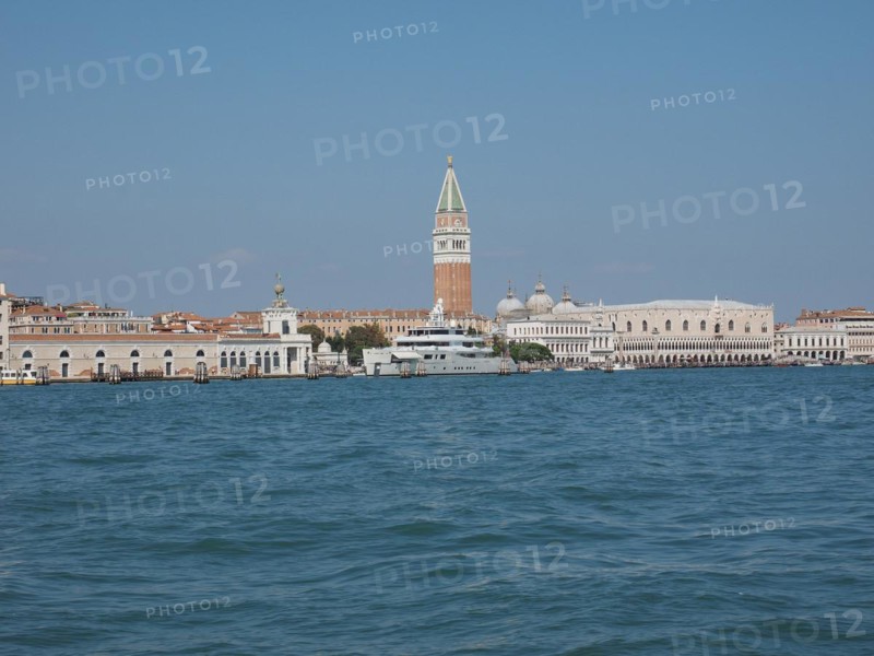 St Mark square seen fron St Mark basin in Venice