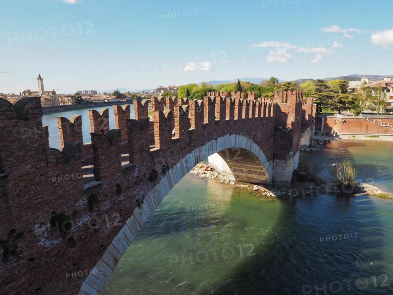 Castelvecchio Bridge aka Scaliger Bridge in Verona