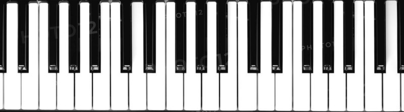 Music keyboard keys